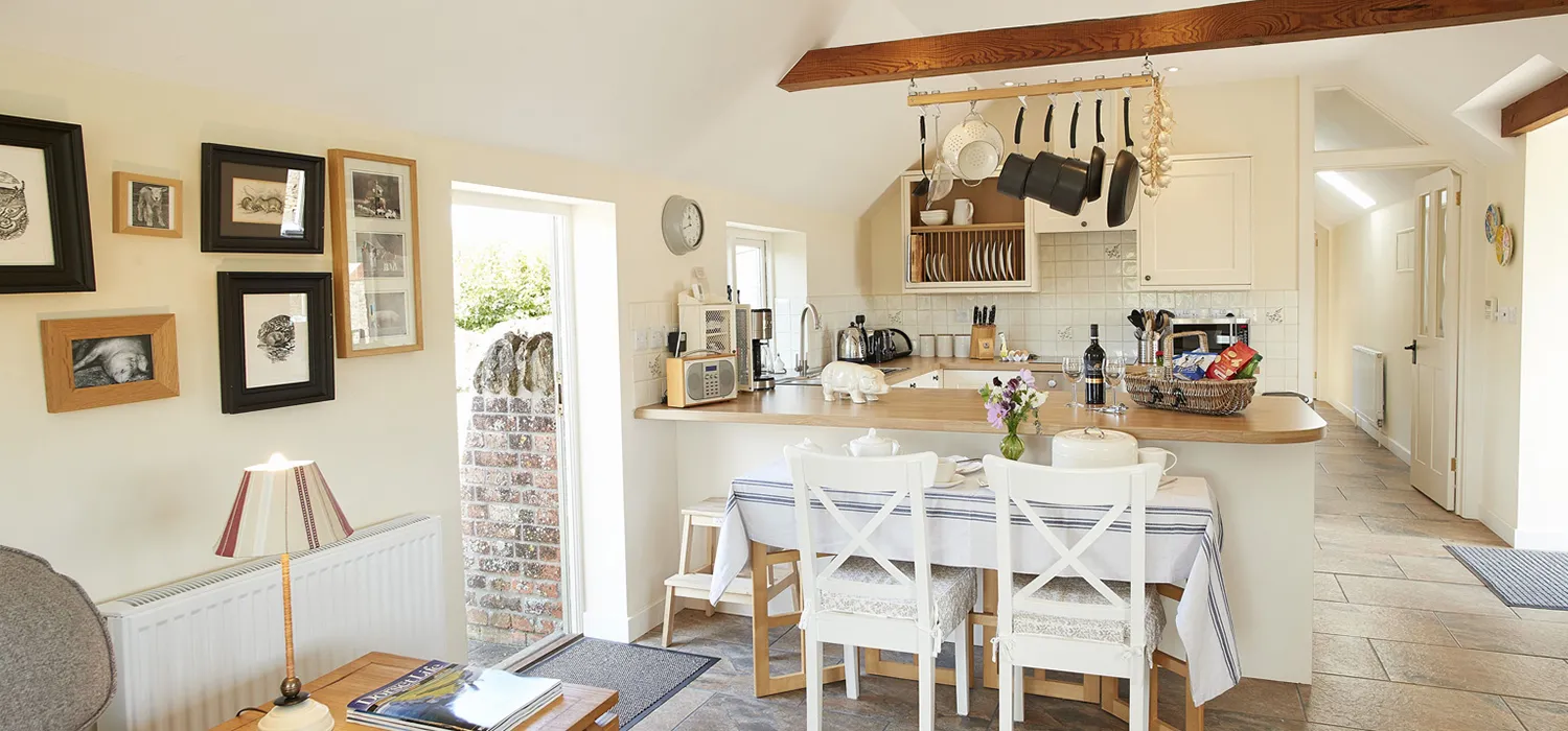 Kitchen of Downclose Piggeries holiday cottage North Perrott Dorset